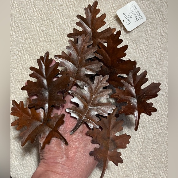 Fall Leaves Metal Napkin Rings (8) - Picture 4 of 13